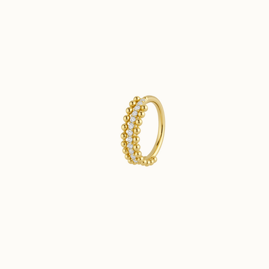 Le Stella - piercing en titane G23- anneau clicker